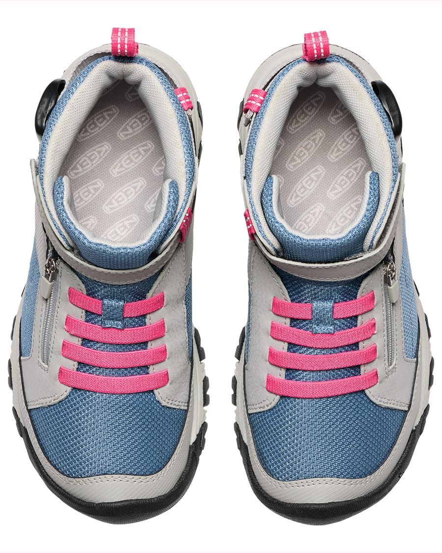 KEEN Targhee 4 Low Chaussures de randonnée imperméables unisexes pour enfant, Noir acier gris., 30 EU