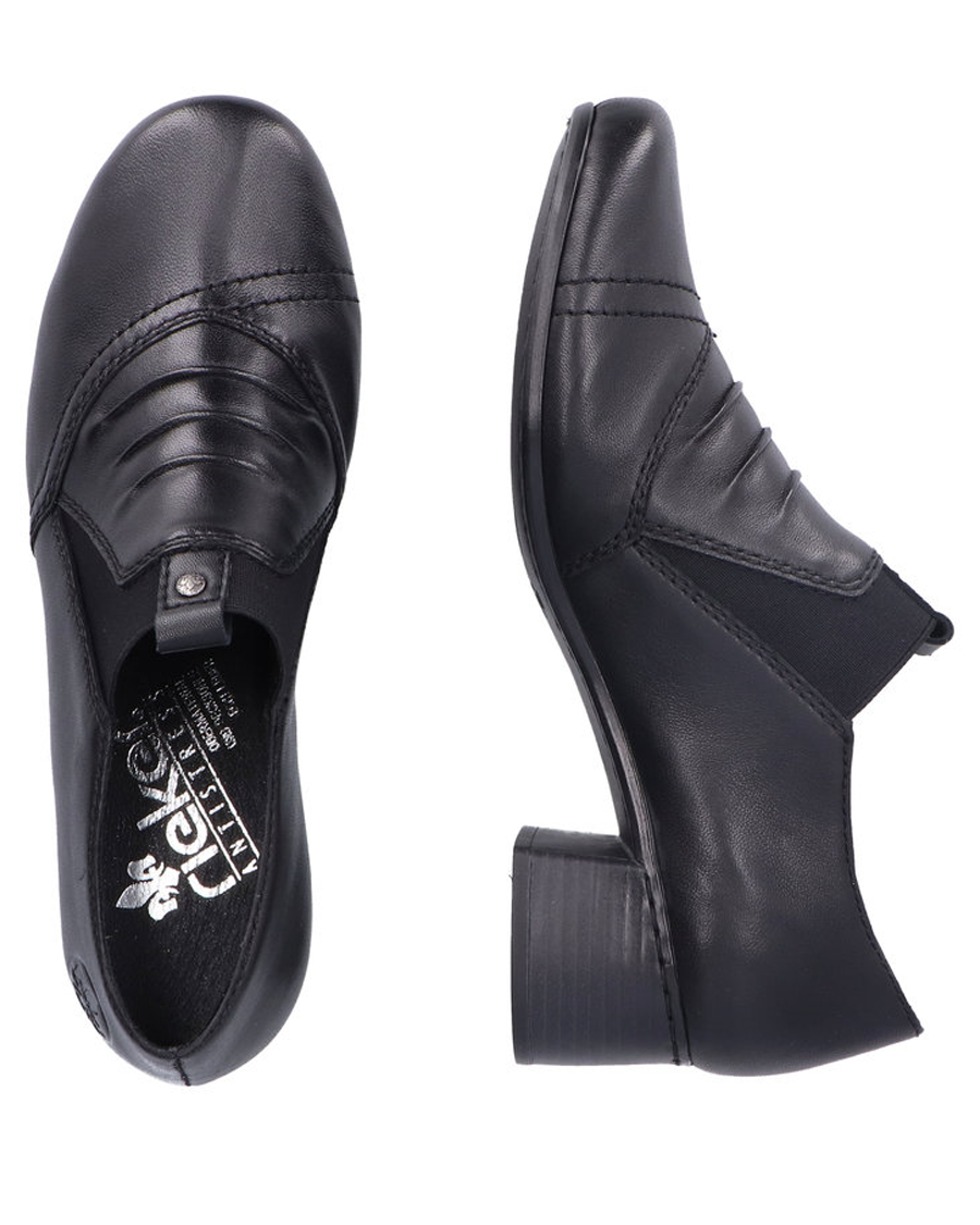 Chaussures Lolita Femme Noeud Lacé Talon Moyen - Bottines Confortables Noires Grandes Tailles