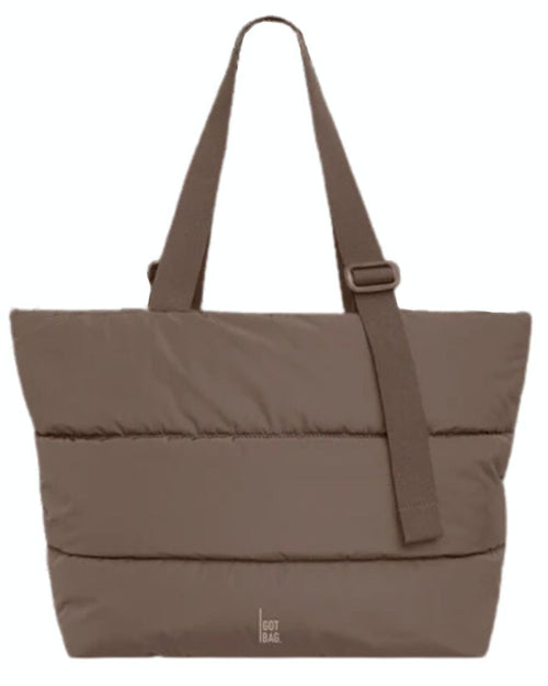 Sac taupe PUFFER TOTE BAG de GOT BAG