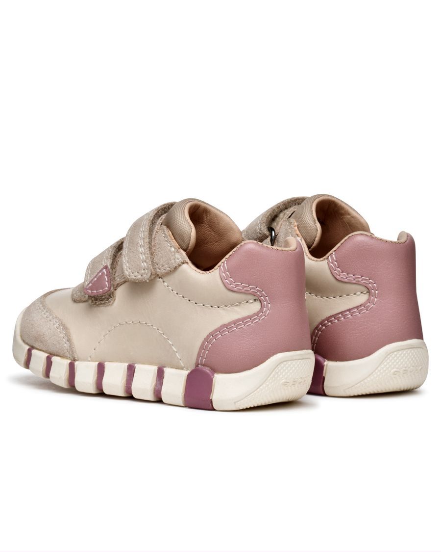 RISHON BÉBÉ FILLE: Sneakers à Scratch - Bleu Ciel Foncé/Blanc