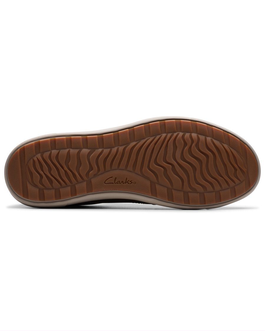 Chaussures Clarks Artisan – Taille 7 US (M) – Cuir Gris/Marron – Plates Avec Rembourrage – Occasion Excellente