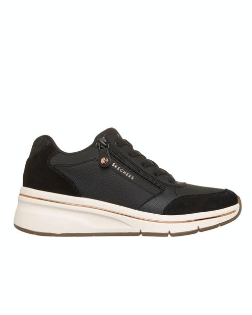 Chaussure noire tout-aller pour femme Skechers Street™ Billion Flex - Luxe Up 190370-BLK. 
