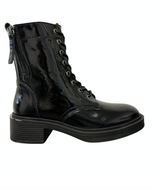 Botte courte noire pour femme Bolero de Ateliers Shoes.