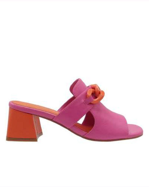 Sandale rose fuchsia à talon pour femme ADDER – Élégance et audace par TAMARA LONDON