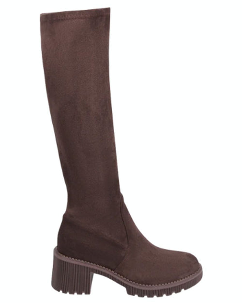 Botte longue brune pour femme Zina de Django et Juliette
