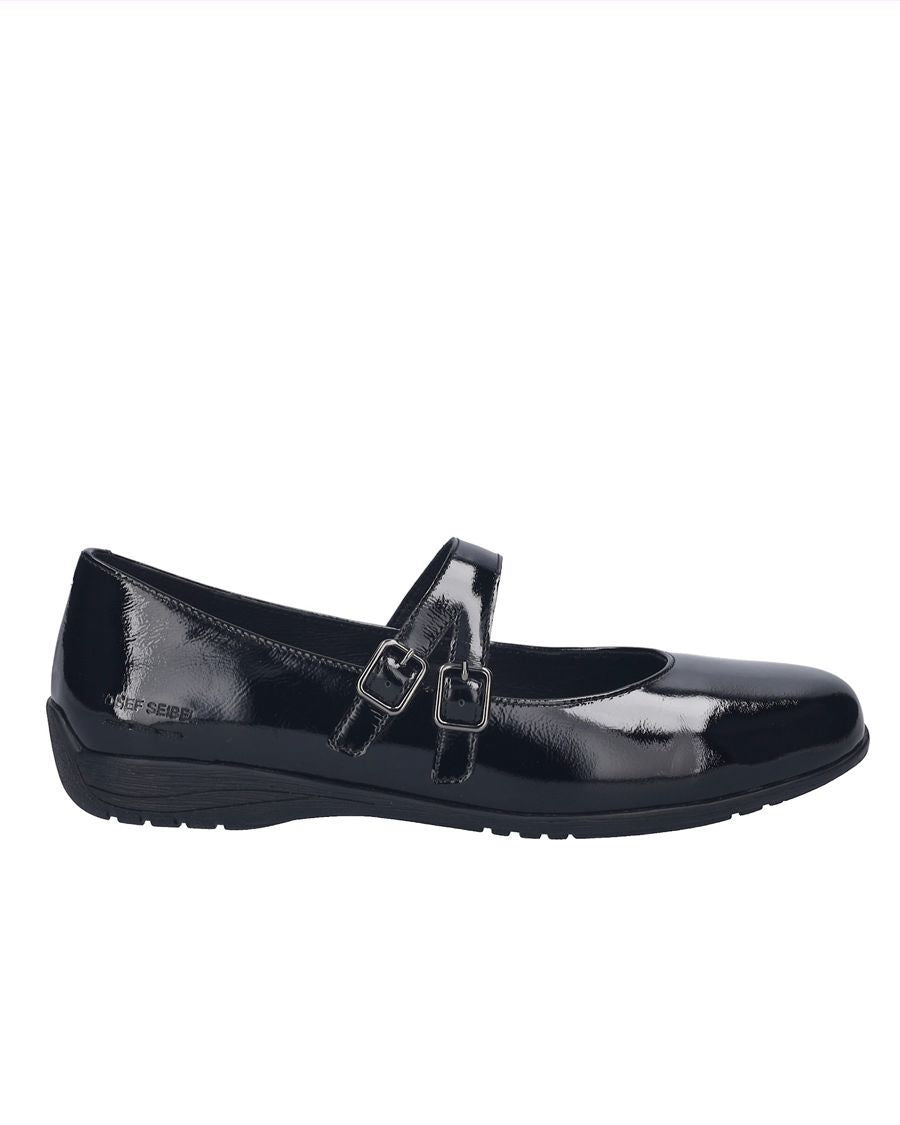 Ballerines Josef Seibel Fenja 29 - Cuir Nappa Noir, Semelle Caoutchouc, Confort Et élégance, Taille Normale
