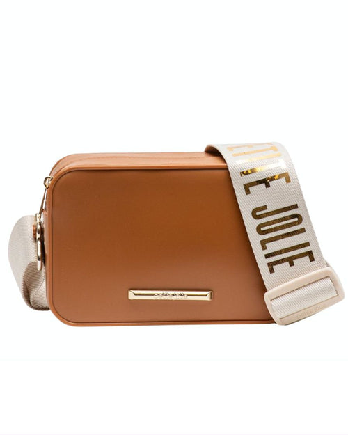 Sac à bandoulière compact  tan Pop Matte PJ11295 de Petite Jolie