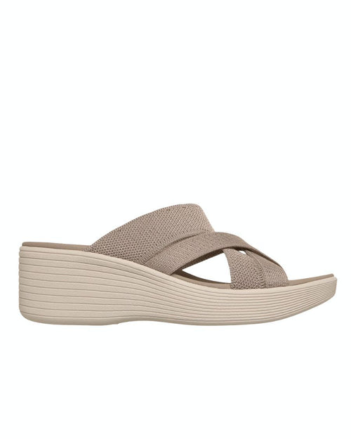 Sandale à talon taupe pour femme Parallel Lite 120011-TPE de Skechers.
