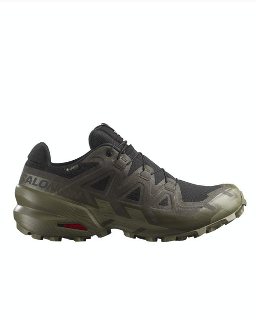 Espadrille de course noir et kaki pour homme SPEEDCROSS GTX L47584100 de Salomon