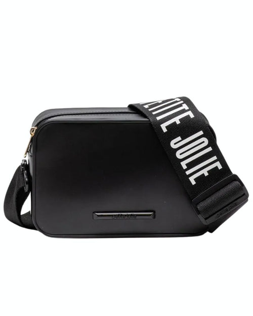 Sac à bandoulière compact noir Pop Matte PJ11295 de Petite Jolie