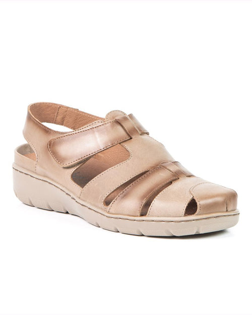 Sandale beige orthopédique pour femme DY-39402 de Portofino.