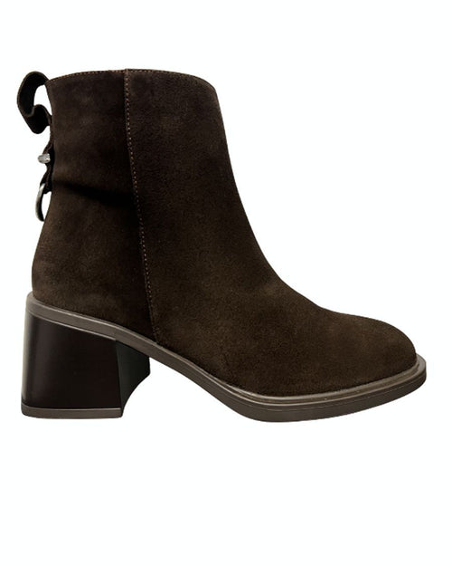 Botte courte brune pour femme Sloan de Ateliers Shoes