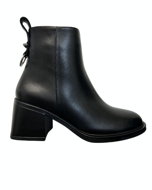 Botte courte noire pour femme Sloan de Ateliers Shoes