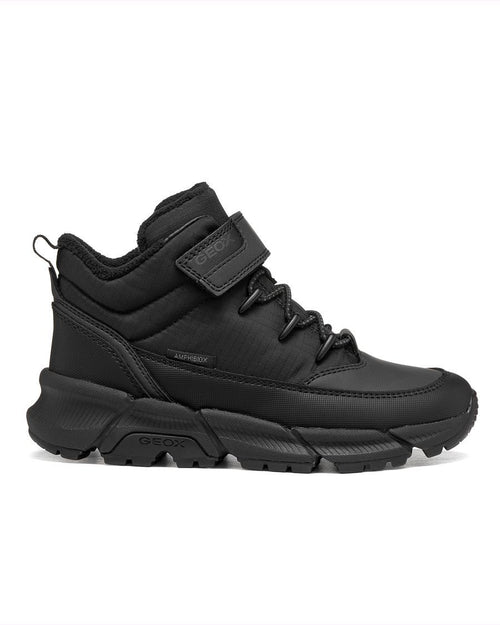 Botte mi-saison noire pour garçon Flexyper Plus de Geox.