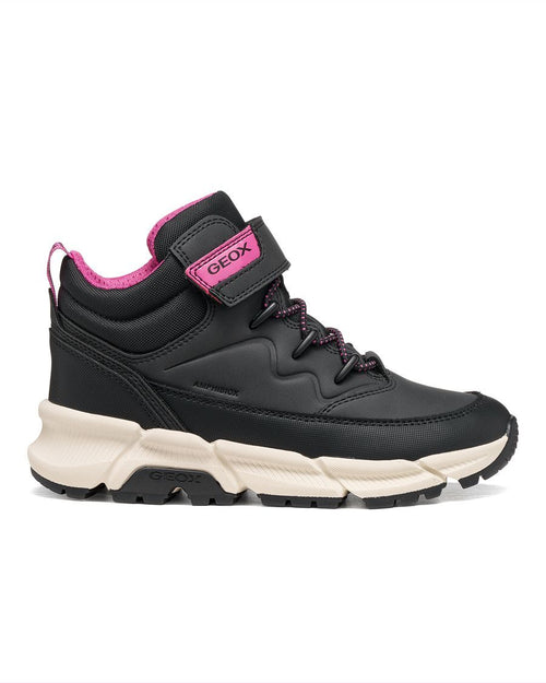 Botte mi-saison noire pour fille Flexyper Plus ABX de Geox