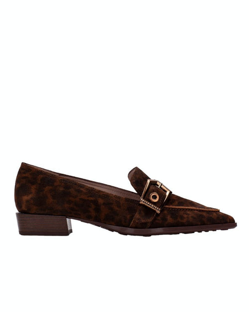 Chaussure brune à petit talon pour femme Turin HI264262 de Hispanitas
