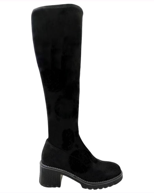 Botte longue noire pour femme Zina de Django et Juliette