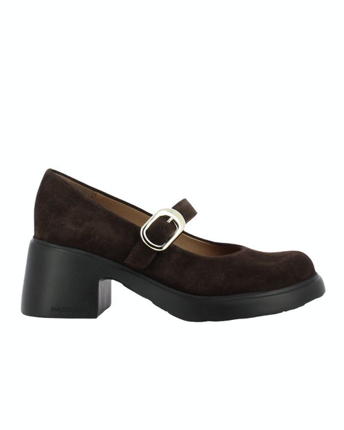 Chaussure brune à talon pour femme E-7122 de Wonders