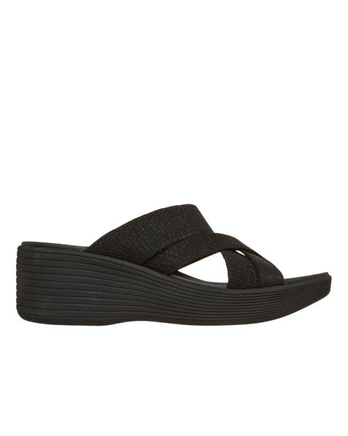 Sandale à talon noire pour femme Parallel Lite 120011-BBK de Skechers.