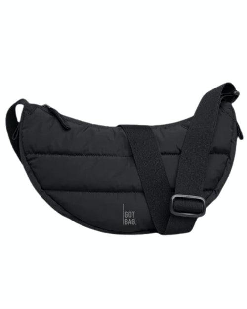 Sac à bandoulière noir PUFFER MOON BAG de GOT BAG : le sac tendance pour la femme moderne