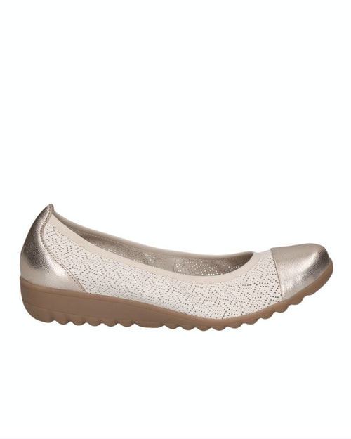 Ballerine beige pour femme 22103-42-658 de Caprice